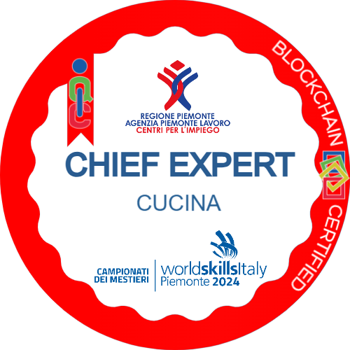 Chief Expert Cucina ai Campionati dei Mestieri WorldSkills Piemonte 2024.